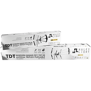 Antena TDT plegable triplex compatible 5G
